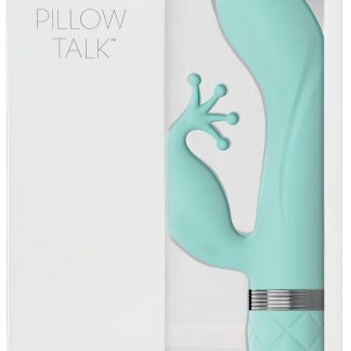 Pillow Talk Kinky - akumulátorový, 2-motorový vibrátor na bod G (tyrkysový)